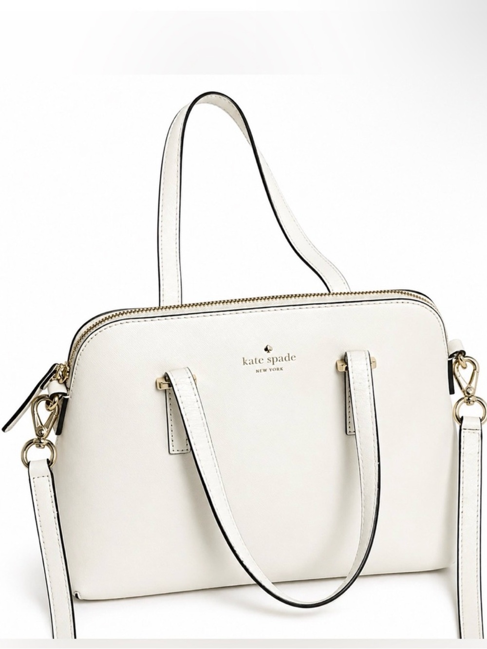 kate spade New York Cedar Street Maize Leather Satchel w Crossbody